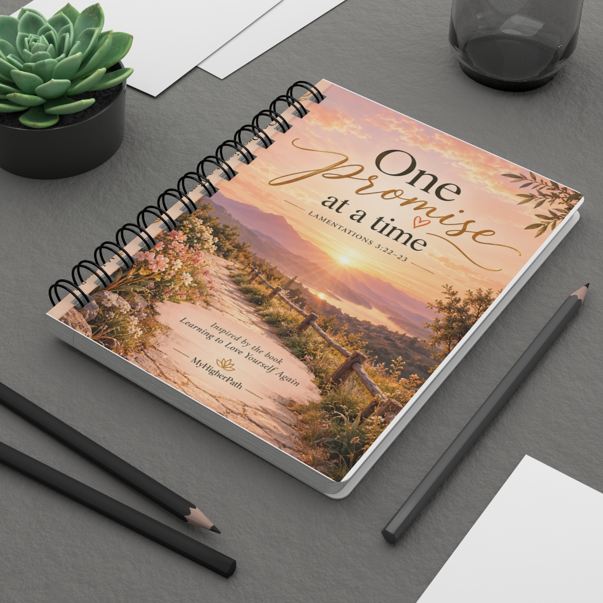 One Promise at a Time Christian Spiral Bound Journal