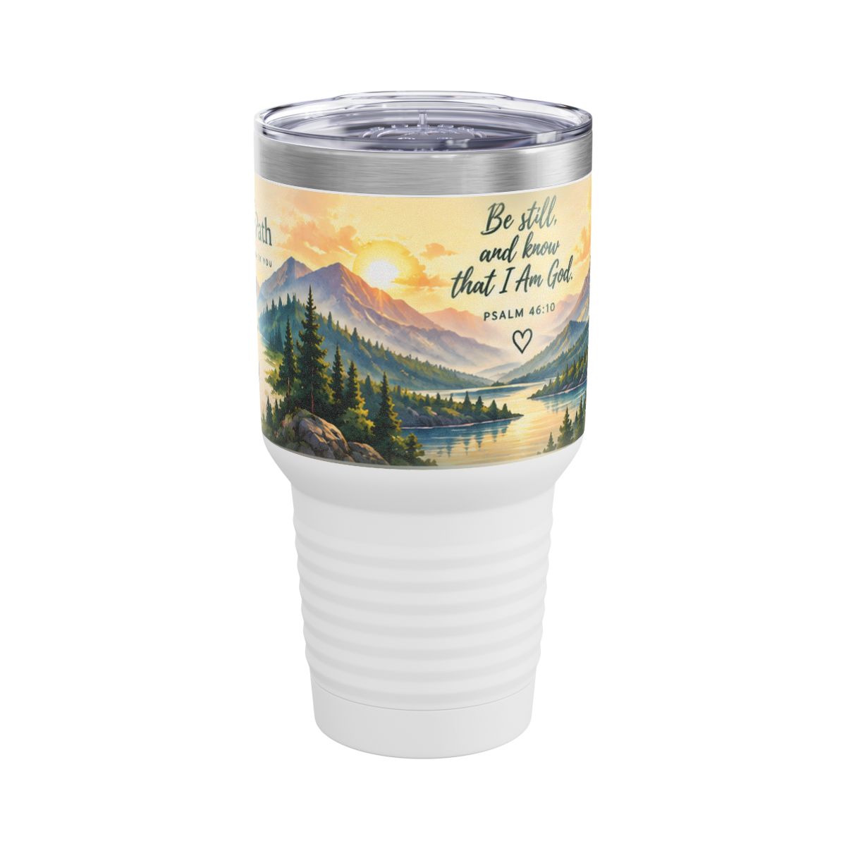Mountain Lake Inspirational Quote Tumbler, 30oz